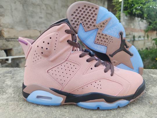 (image for) Air Jordan 6 Pink Black Blue Shoes-32
